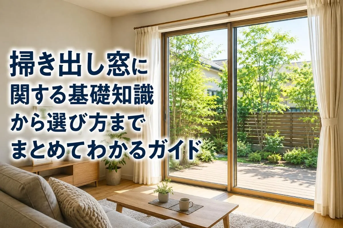 掃き出し窓に関する基礎知識から選び方までまとめてわかるガイド
